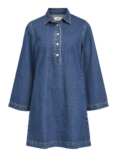 Object Objharlow Shirt Kjole Medium Blue Denim - Shop Online Hos Blossom