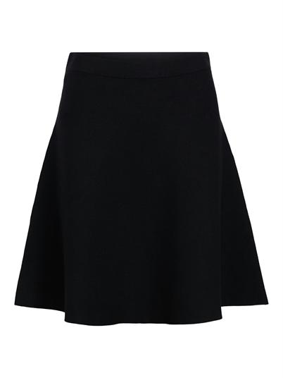 Object Objreynard Short Knit Nederdel Black - Shop Online Hos Blossom