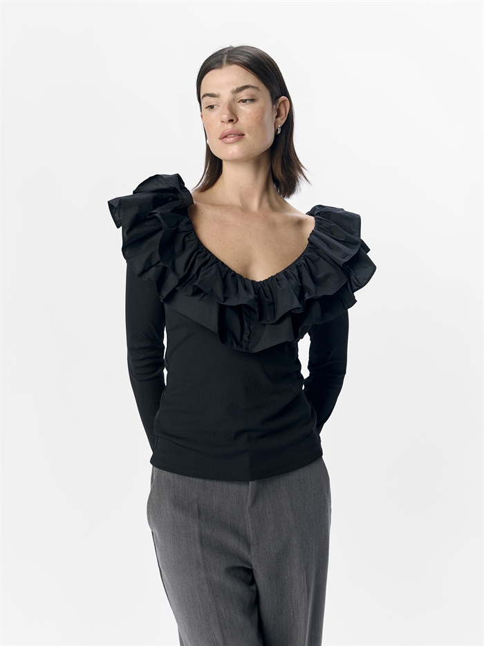 Object Objemilie Top Black - Shop Online Her