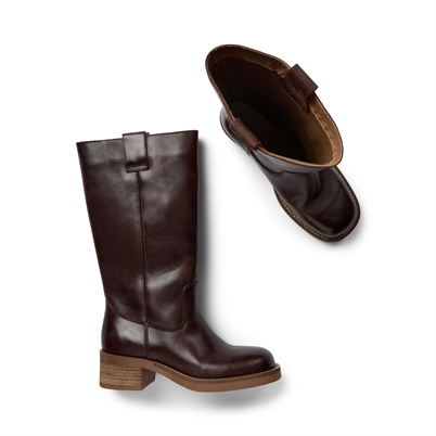 Pavement Anneli Long Støvler Brown Vintage - Shop Online Hos Blossom