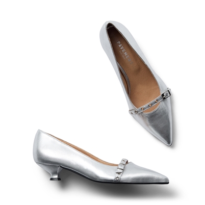 Pavement Arian Pumps Silver Shop Online Hos Blossom