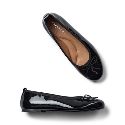 Pavement Lucy Lu Ballerina Black Patent Shop Online Hos Blossom