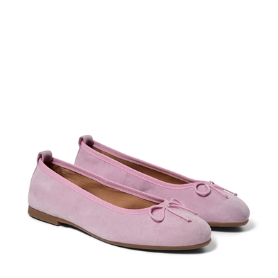 Pavement Lucy Lu Ballerina Rosa Suede Shop Online Hos Blossom