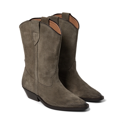 Pavement Nikki Suede Støvler Khaki - Shop Online Hos Blossom