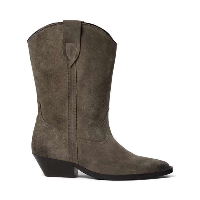 Pavement Nikki Suede Støvler Khaki - Shop Online Hos Blossom