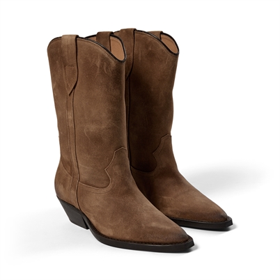 Pavement Nikki Suede Støvler Taupe - Shop Online Hos Blossom