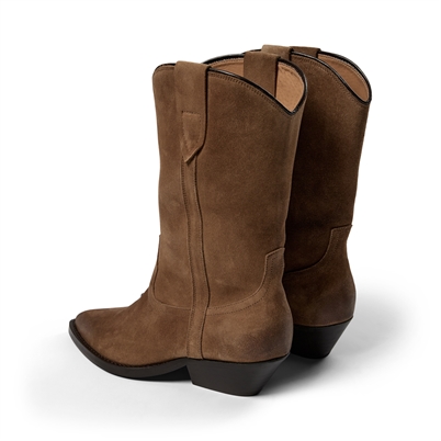 Pavement Nikki Suede Støvler Taupe - Shop Online Hos Blossom