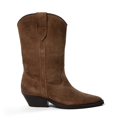 Pavement Nikki Suede Støvler Taupe - Shop Online Hos Blossom