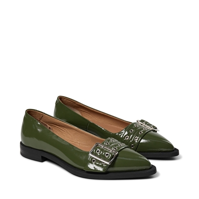 Pavement Saso Low Ballerina Green Patent Shop Online Hos Blossom