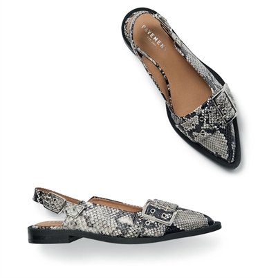 Pavement Saso Slingback Ballerina Snake Shop Online Hos Blossom