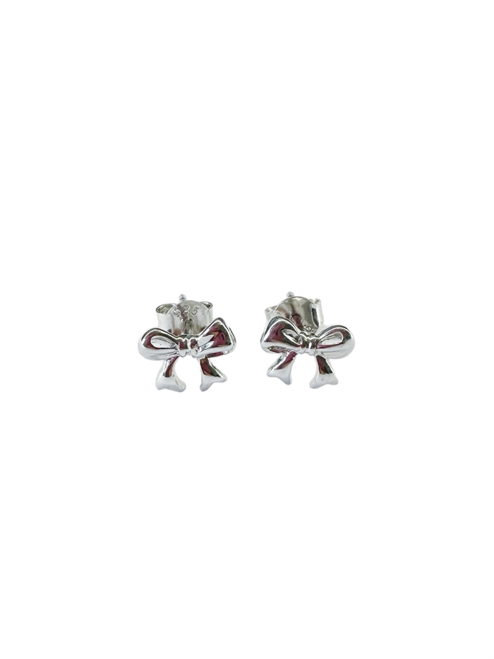 Pico Bow Petite Studs Øreringe Forsølvet Shop Online Hos Blossom