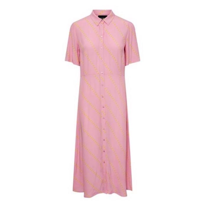 beslag lort blotte Pcjanni Midi Shirt Kjole Prism Pink Dots - Shop Pieces