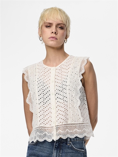 Pieces Pckarisma Top Cloud Dancer Shop Online Hos Blossom