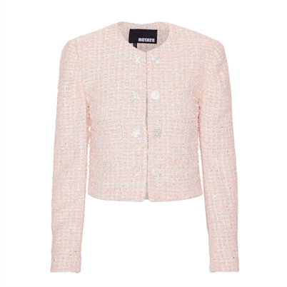 Rotate Birger Christensen Boucle Cropped Jacket Fairy Tale - Shop Online