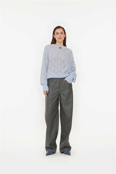 Rotate Birger Christensen Knit Jumper Strik Skyway Blue - Shop Online Her