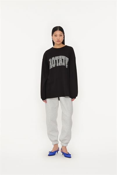 Rotate Sunday Heavy Sweat Crewneck Black - Shop online Her