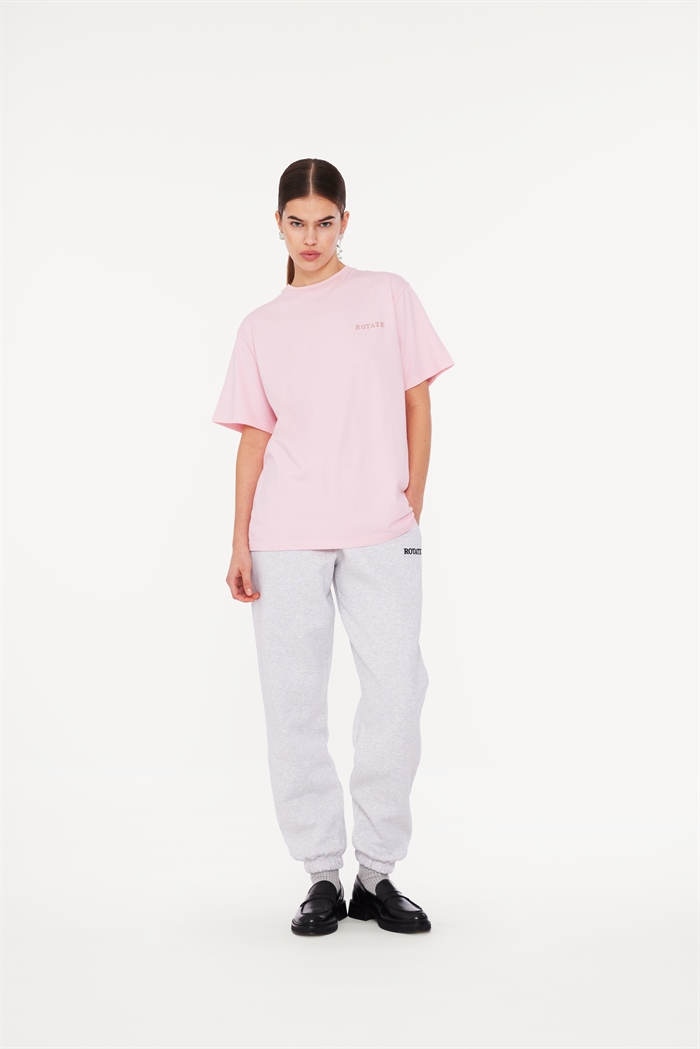 Rotate Sunday Sweatpants With Logo Sweatpants Light Grey Melange Shop Online Hos Blossom