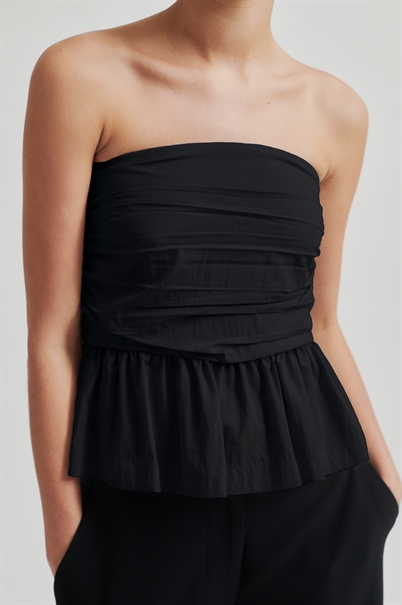 Second Female Festive Top Black - Shop Online Her