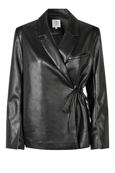 Second Female Seema Wrap Blazer Black - Shop Online Her