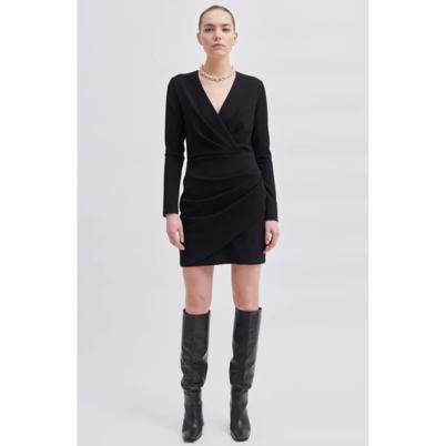 Second Female Kos Short Dress Black - Shop Online Her