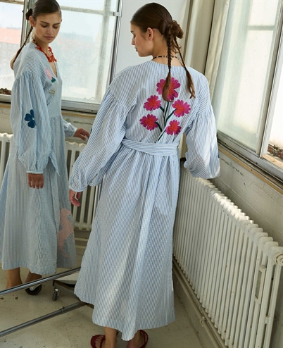 Sissel Edelbo Caro Dress Cashmere Blue - Shop Online Her