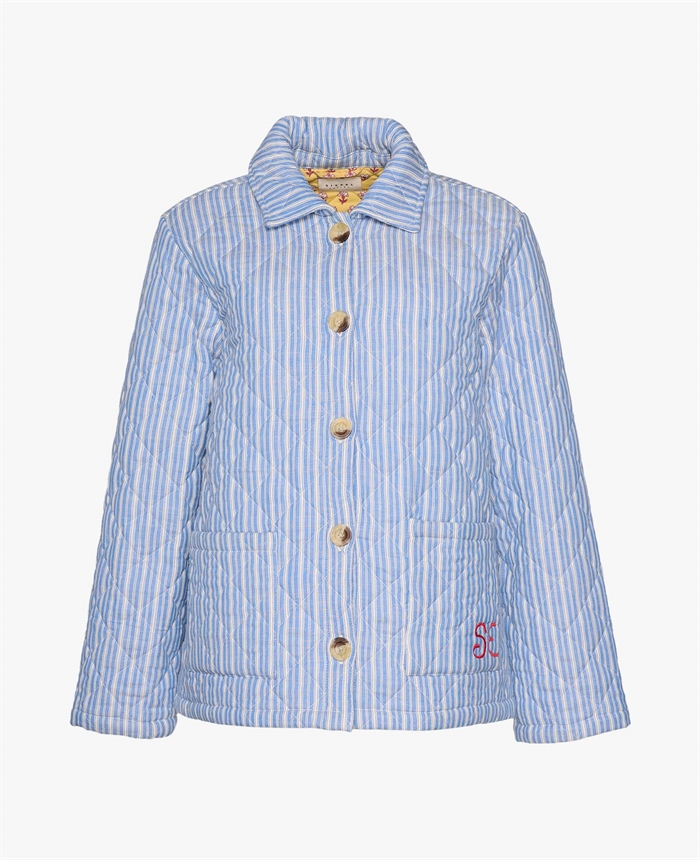 Sissel Edelbo Ira Jacket Blue Stripes - Shop Online Her