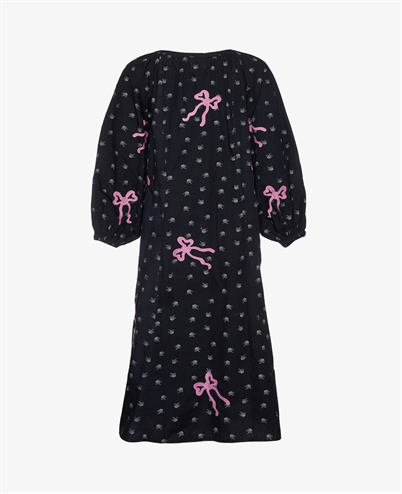 Sissel Edelbo Regina Dress Black Cyclamen Pink - Shop Online Her