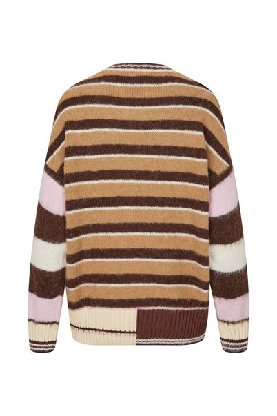 Stine Goya Long Sleeve Jumper Multi Stripes - Shop Online Her