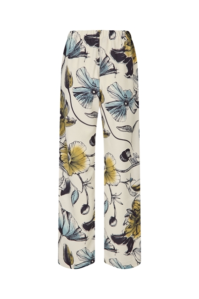 Stine Goya Elasticated Long Pants Fine Line Poppies - Shop Online Her