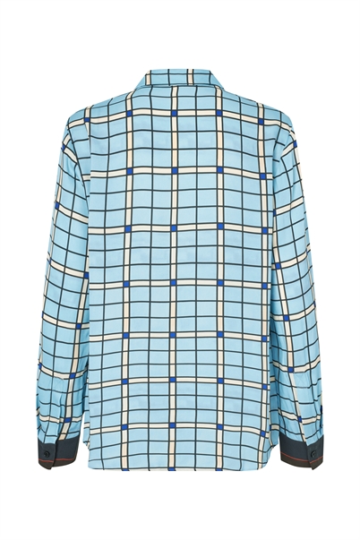 Stine Goya Long Sleeve Shirt Window Check - Shop Online Her