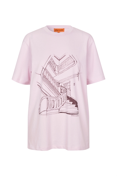 Stine Goya Short Sleeve T-shirt Staircase - Shop Online Her