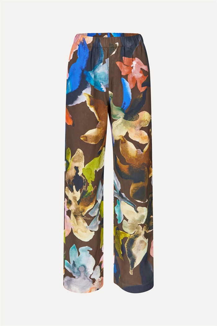 Stine Goya Elasticated Long Bukser Aquarelle Garden - Shop Online Hos Blossom