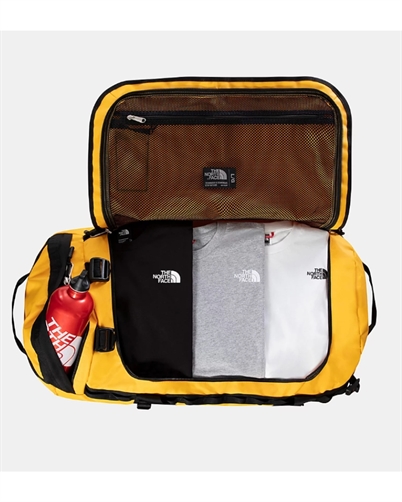 The North Face Base Camp Duffel Taske L Summit Gold TNF Black Shop Online Hos Blossom