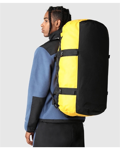 The North Face Base Camp Duffel Taske L Summit Gold TNF Black Shop Online Hos Blossom