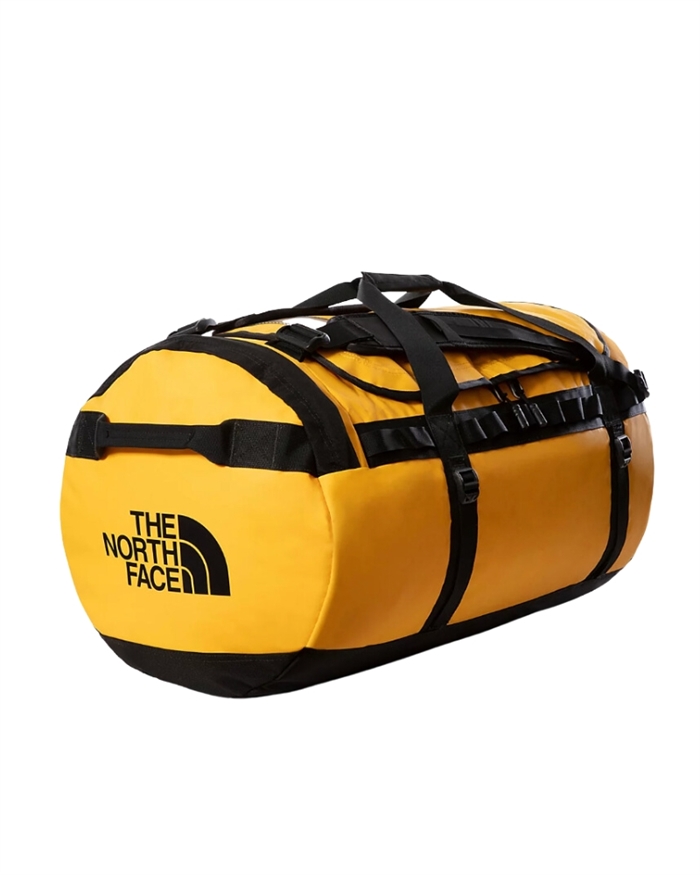 The North Face Base Camp Duffel Taske L Summit Gold TNF Black Shop Online Hos Blossom