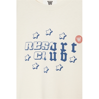 Wood Wood Mia Resort Club T-shirt Off White Shop Online Hos Blossom